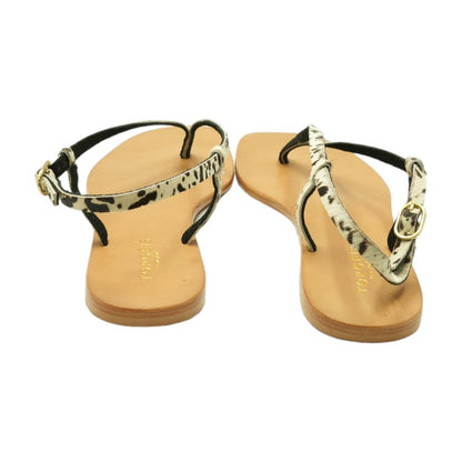 Beige Flat Sandals