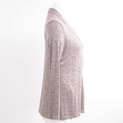 Gray Solid Cardigan Sweater