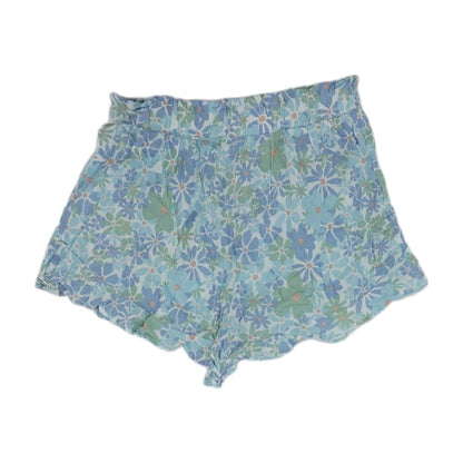 Blue Floral Shorts