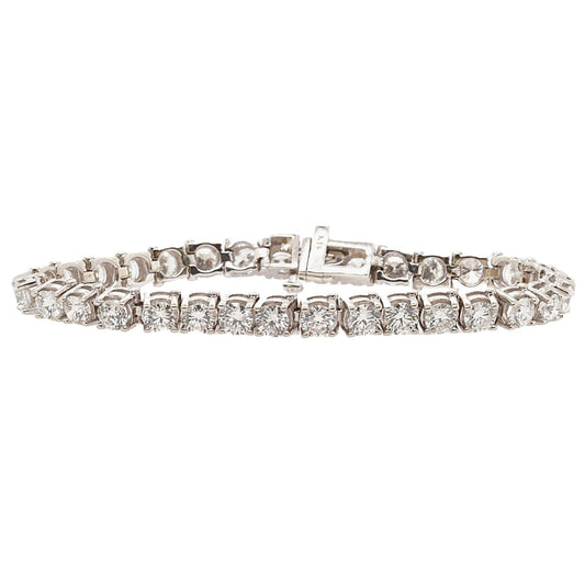 14K White Gold Diamond Tennis Bracelet