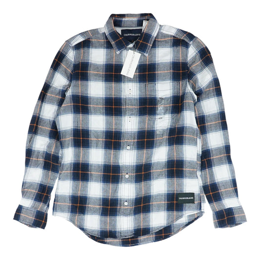 Blue Plaid Long Sleeve Button Down