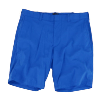 Blue Solid Chino Shorts