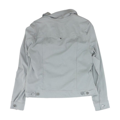 Gray Solid Lightweight Jacket