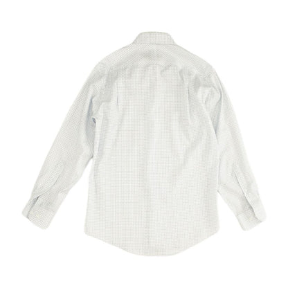 White Check Long Sleeve Button Down