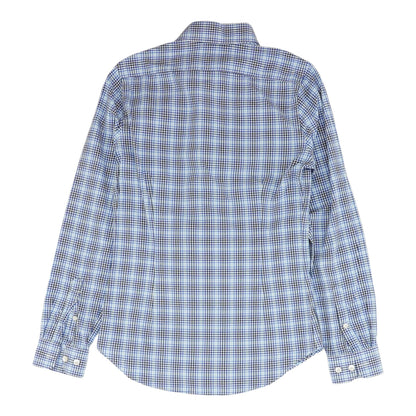 Blue Plaid Long Sleeve Button Down