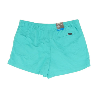 Blue Solid Active Shorts