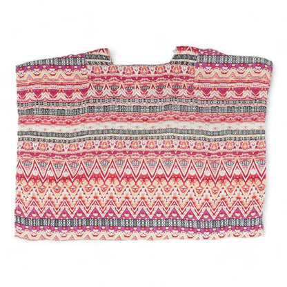 Multi Graphic Short Sleeve Blouse