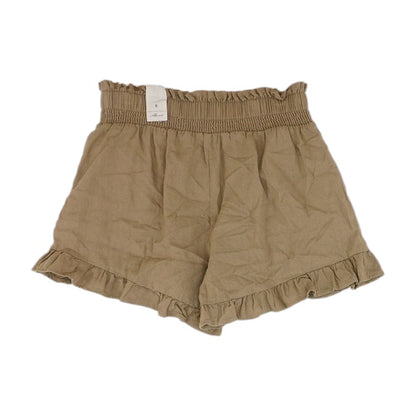 Brown Solid Shorts