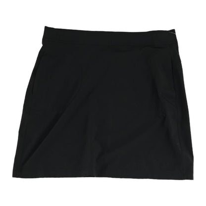 Black Solid Active Skirt