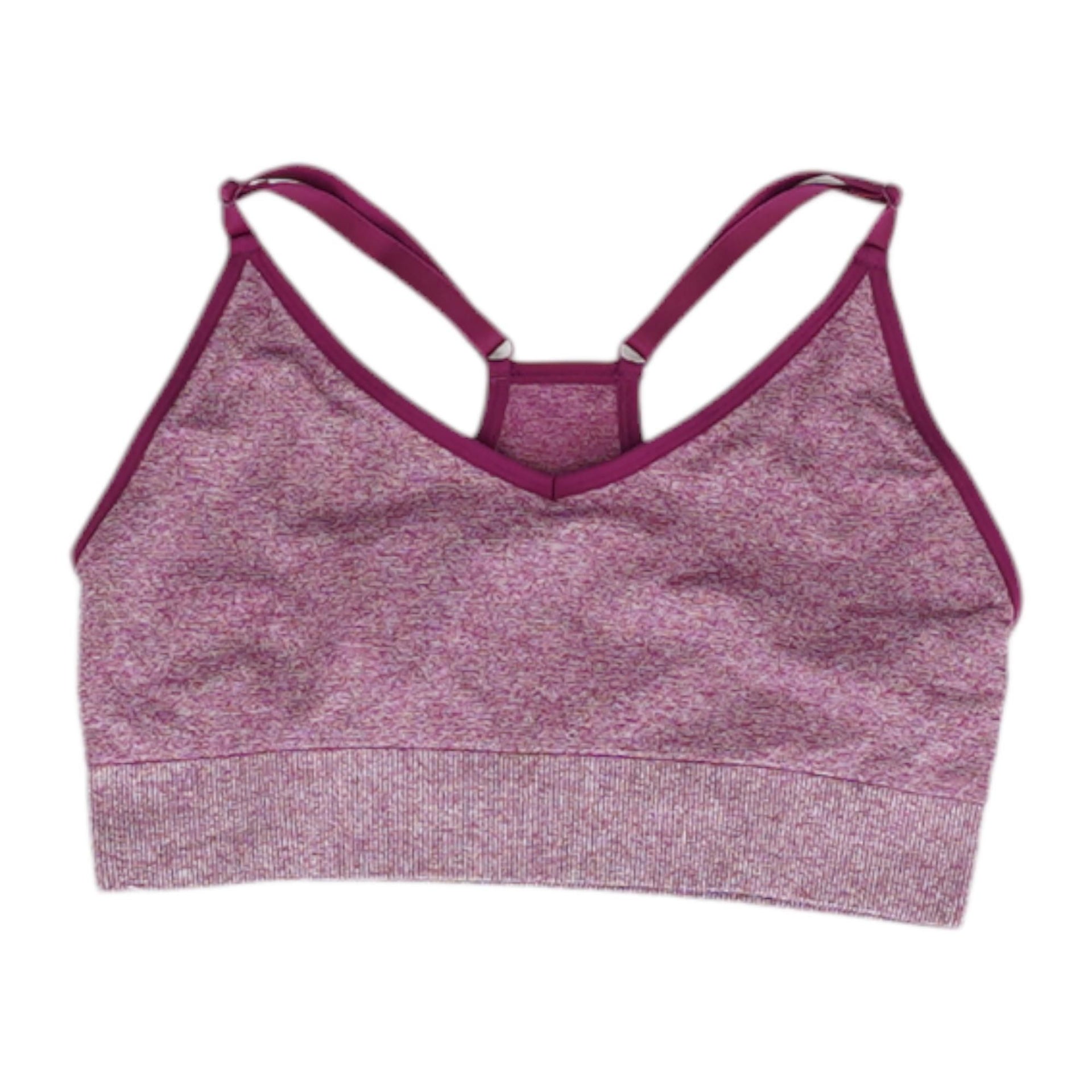 Purple Solid Sports Bra – Unclaimed Baggage