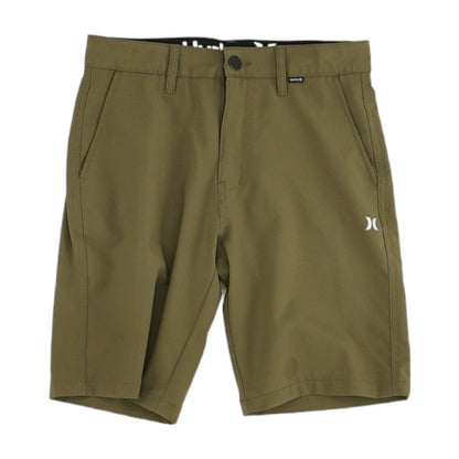 Brown Solid Chino Shorts