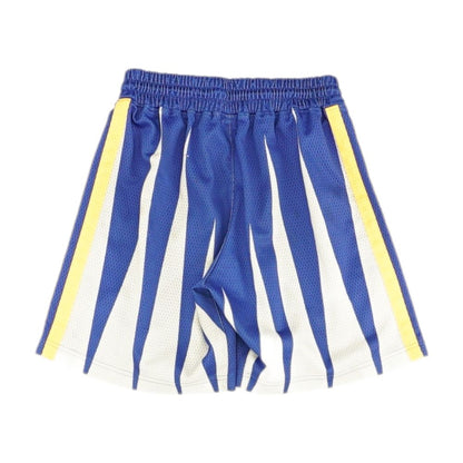 Blue Color Block Active Shorts