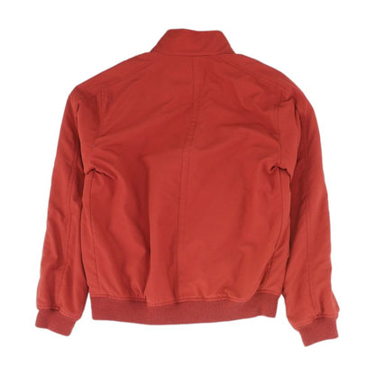 Red Solid Bomber Jacket