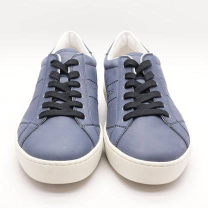 Allacciato Basso Blue Leather Lace Up Shoes