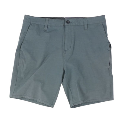 Gray Solid Chino Shorts