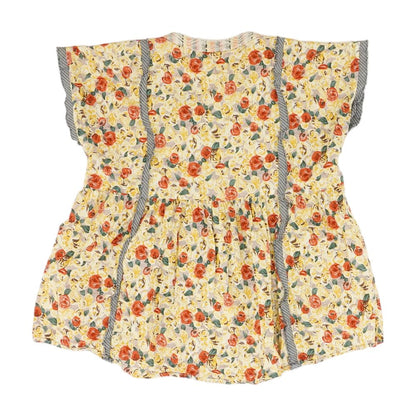 Multi Floral Short Sleeve Blouse