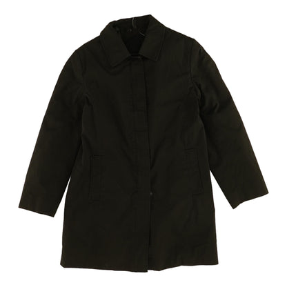 Black Solid Topcoat Coat