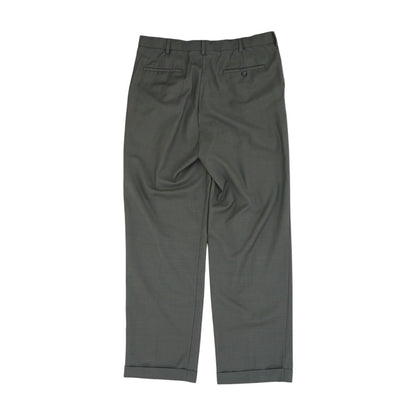 Gray Solid Dress Pants