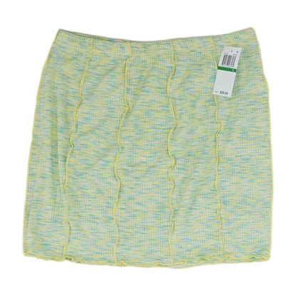 Green Misc Mini Skirt