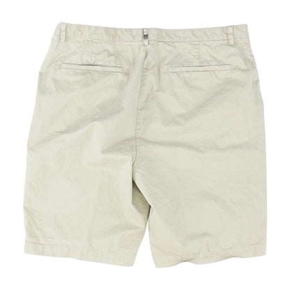 Beige Solid Chino Shorts