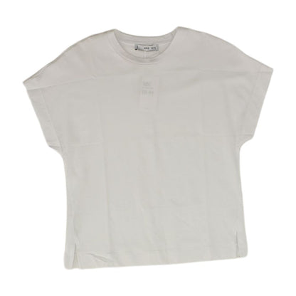 White Solid Crewneck T-Shirt