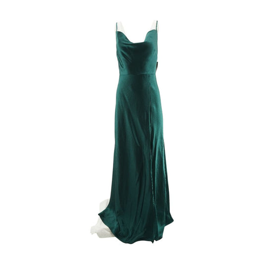 Green Solid Maxi Dress