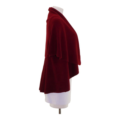 Maroon Solid Cape Sweater