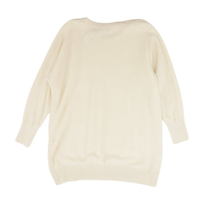 Ivory Solid Crewneck Sweater