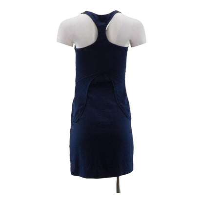 Navy Solid Mini Dress