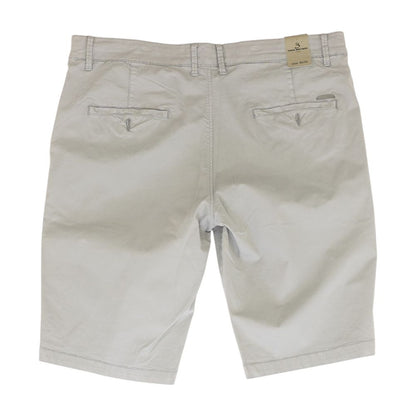 Gray Solid Chino Shorts