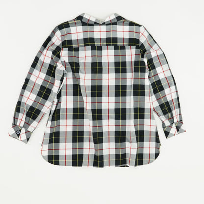 Black Check Button Down