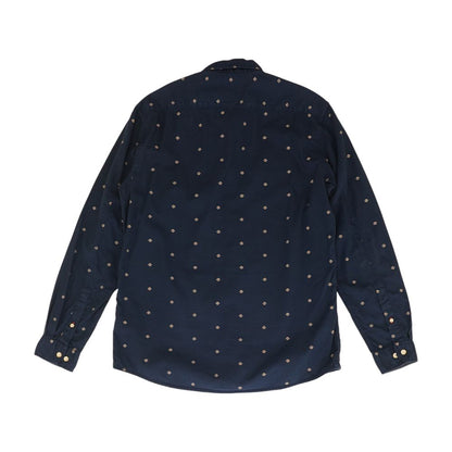 Navy Misc Long Sleeve Button Down