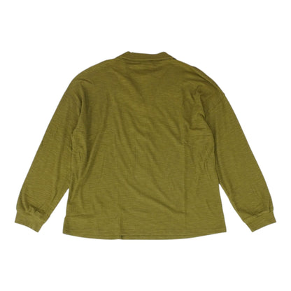 Olive Solid Long Sleeve Blouse