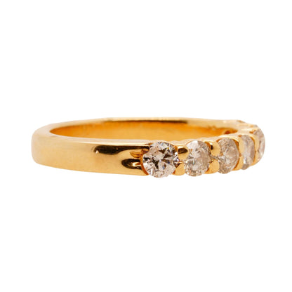 14K Gold Prong Set Diamond Band