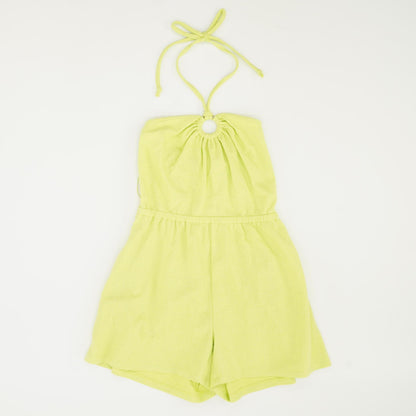 Green Solid Romper