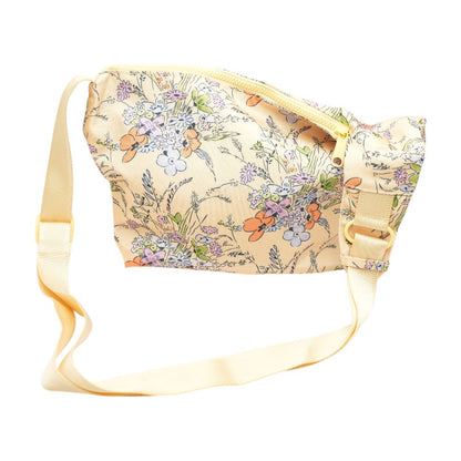 Yellow Polyester Shoulder Bag