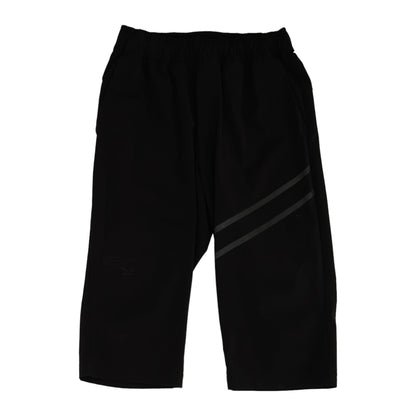 Black Solid Active Pants