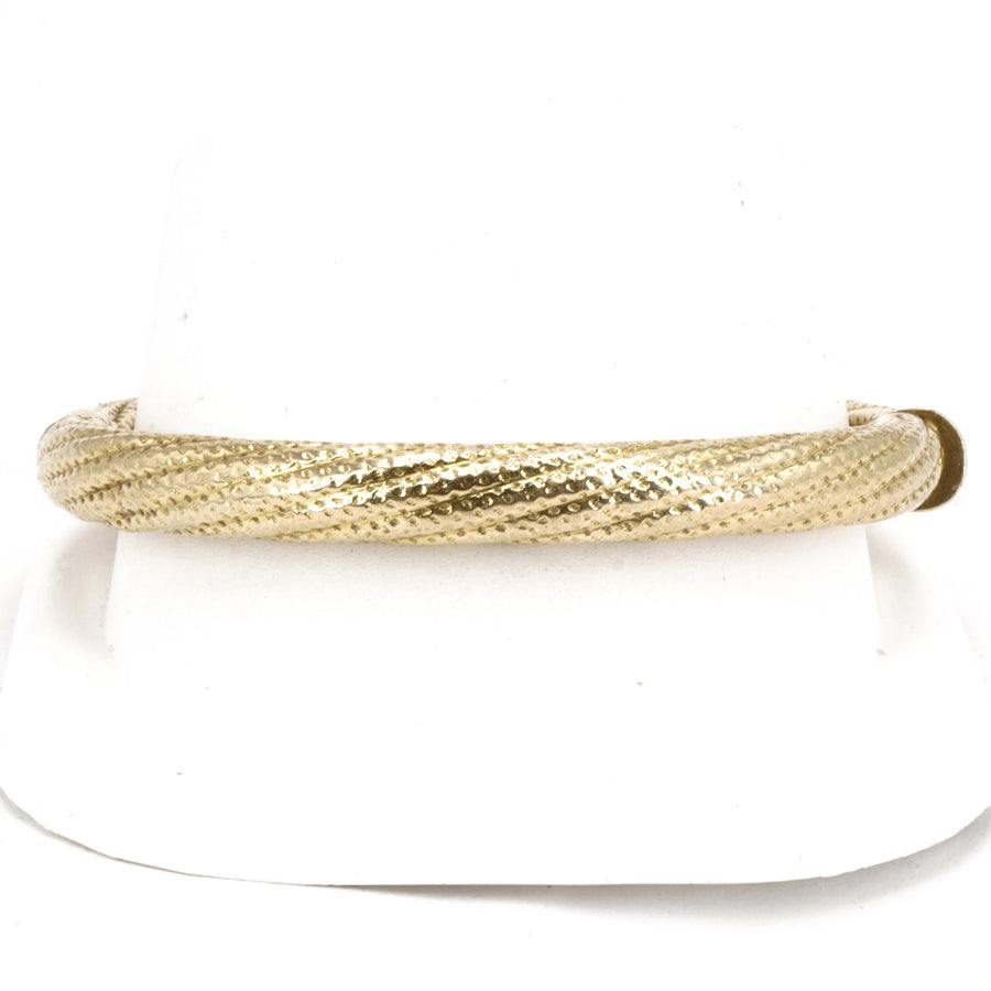 14K Gold Twist Bracelet Bangle