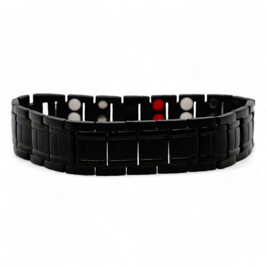 Black Stainless Steel Electromagnetic Link Bracelet