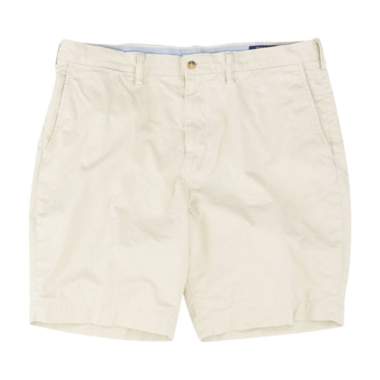 Beige Solid Chino Shorts