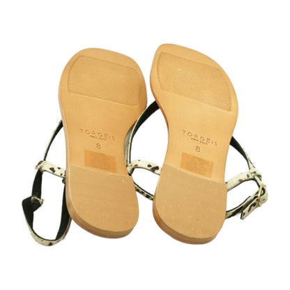 Beige Flat Sandals