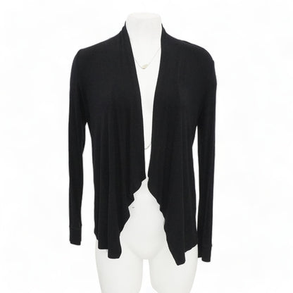 Black Solid Cardigan Sweater