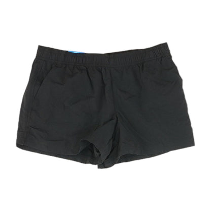 Black Solid Active Shorts