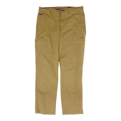 Tan Solid Five Pocket Pants