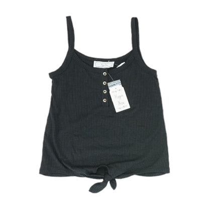 Black Solid Sleeveless Blouse