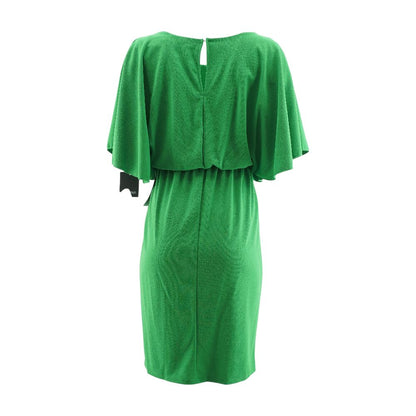 Green Solid Midi Dress