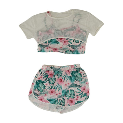 Pink Tropical Short Set