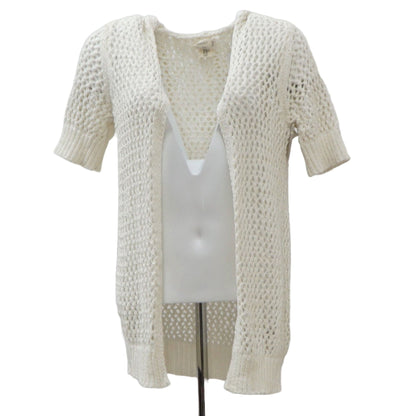 Ivory Solid Cardigan Sweater