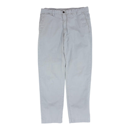 Gray Solid Chino Pants