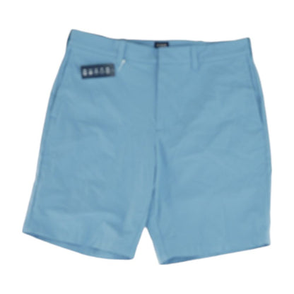 Blue Solid Chino Shorts